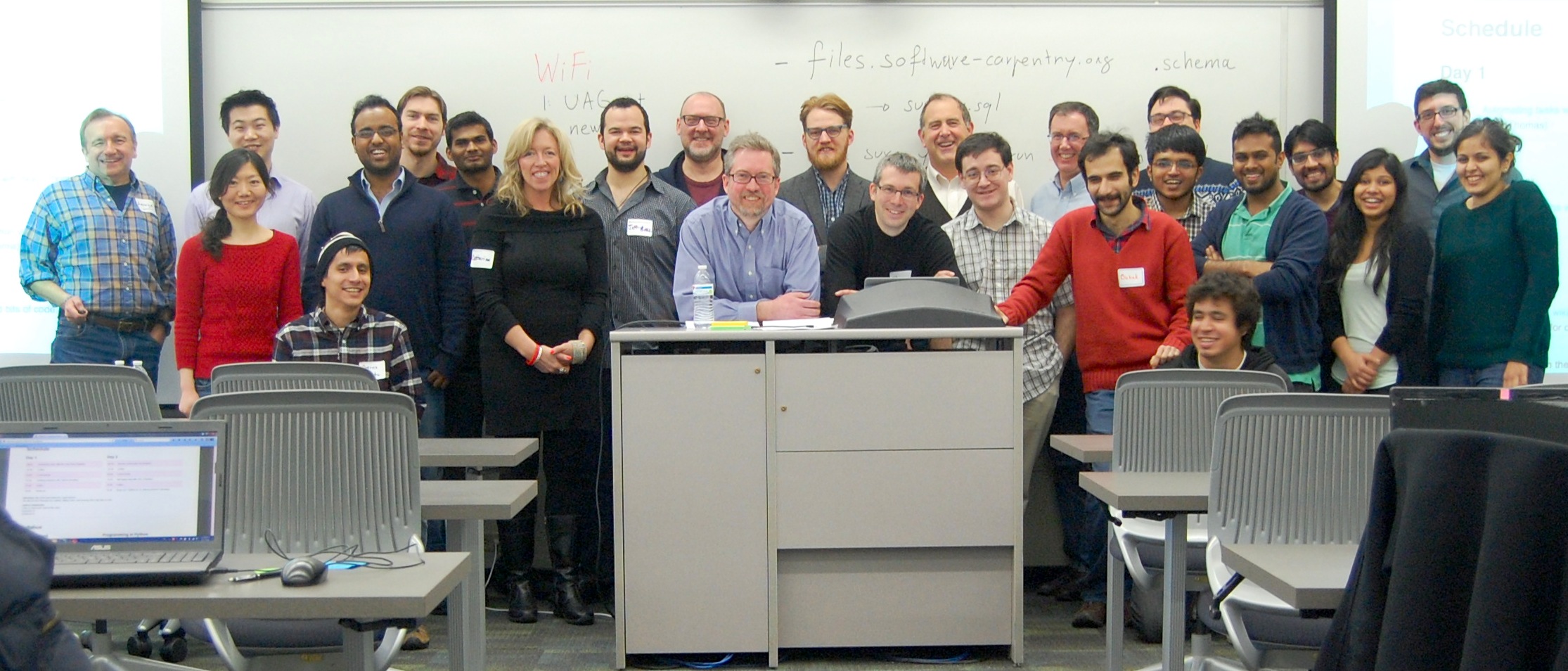 Software Carpentry Workshop attendees at UAlbany Jan 31-Feb 1, 2015