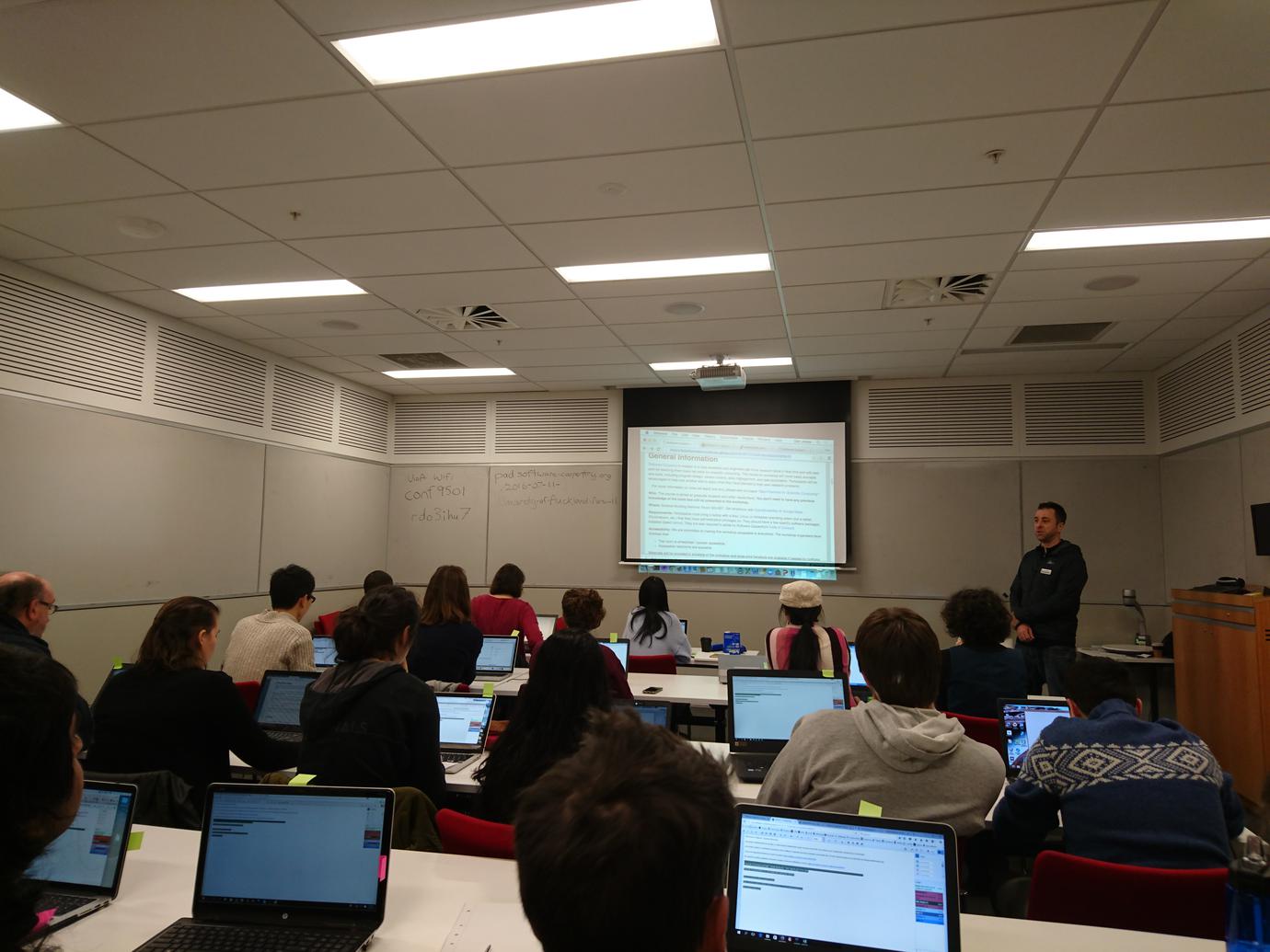 Software Carpentry Training at Auckland - Winter bootcamp