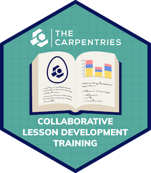 Collaborative Lesson Development Training hex sticker design