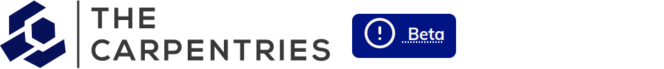 carpentries logo with a blue badge that says "beta"