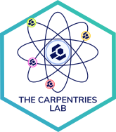 The Carpentries Lab hex sticker design